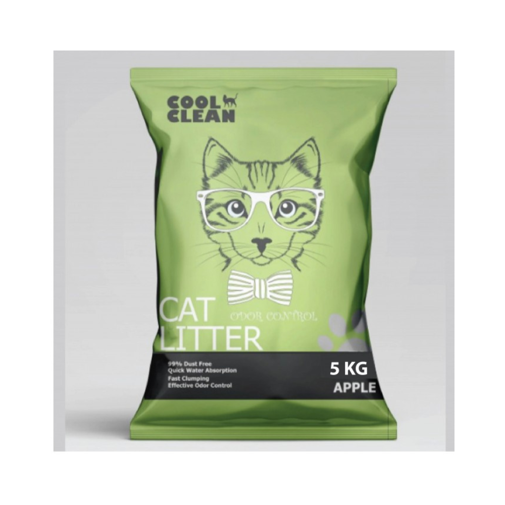 Cool Clean Clumping Cat Litter - Apple 5kg