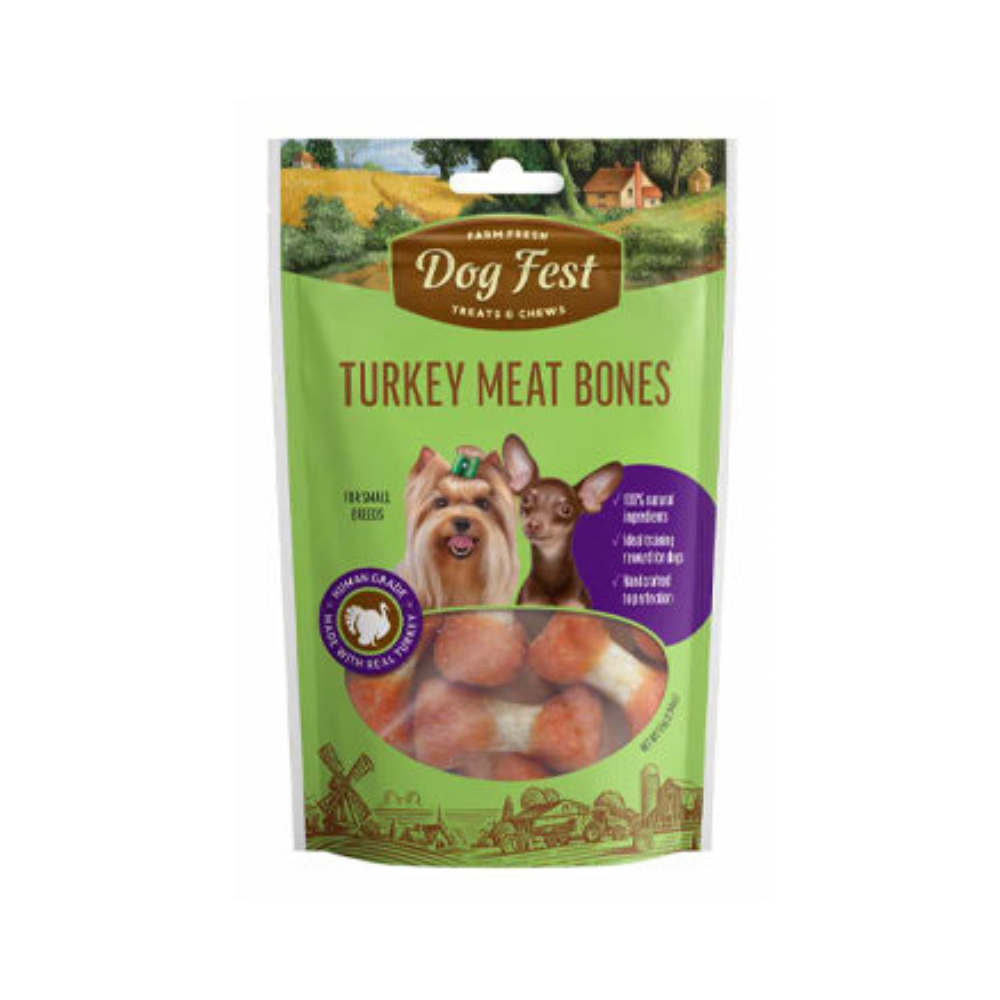 Dog Fest Turkey Meat Bones For Small Breeds