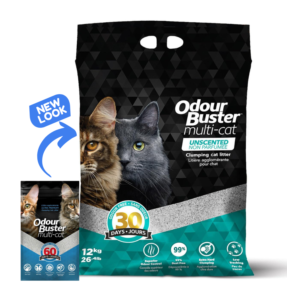 Odour Buster Multicat Cat Litter Unscented 12kg