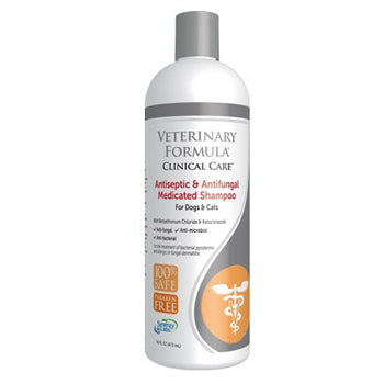 Synergy Labs Veterinary Formula Clinical Care Antiseptic & Antifungal Medicated Shampoo for Dogs & Cats 473ml
