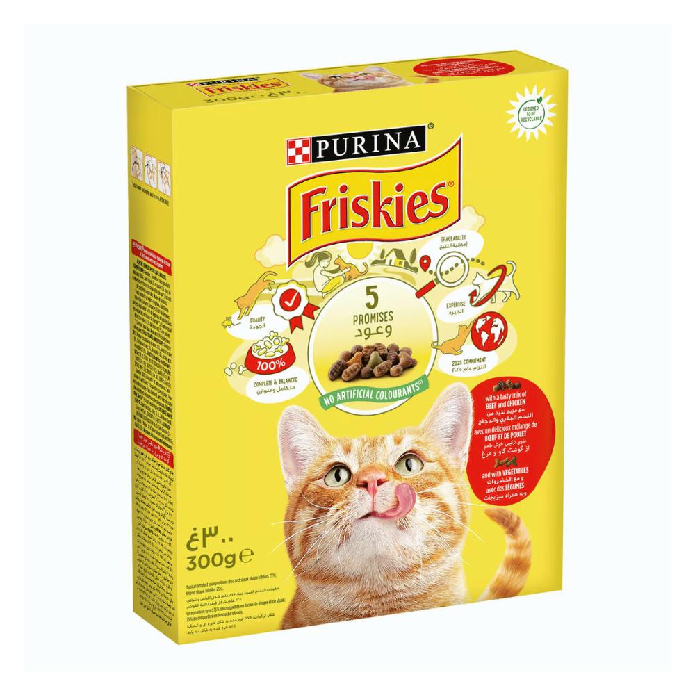 Friskies Cat Beef and Chicken with Vegetable 300g