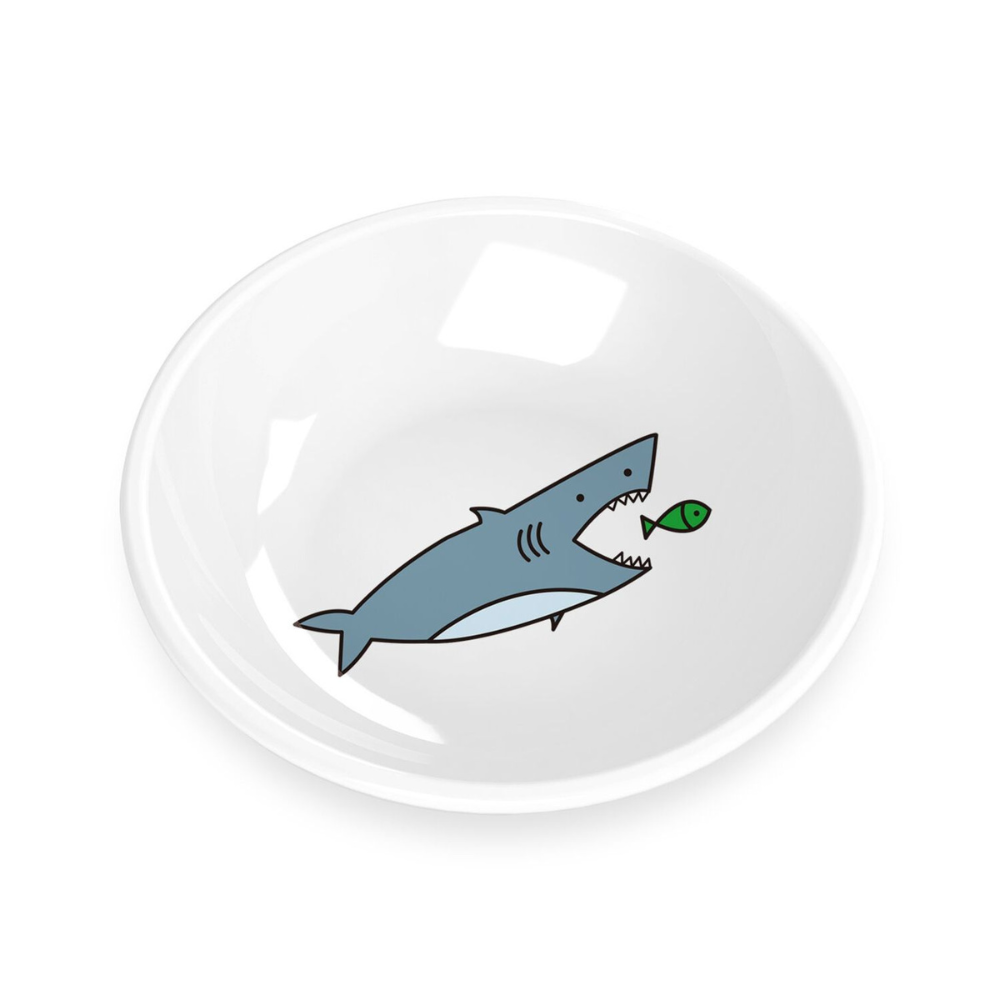 Fun Food Shark Pet Saucer , 5.5''/0.75 Cups