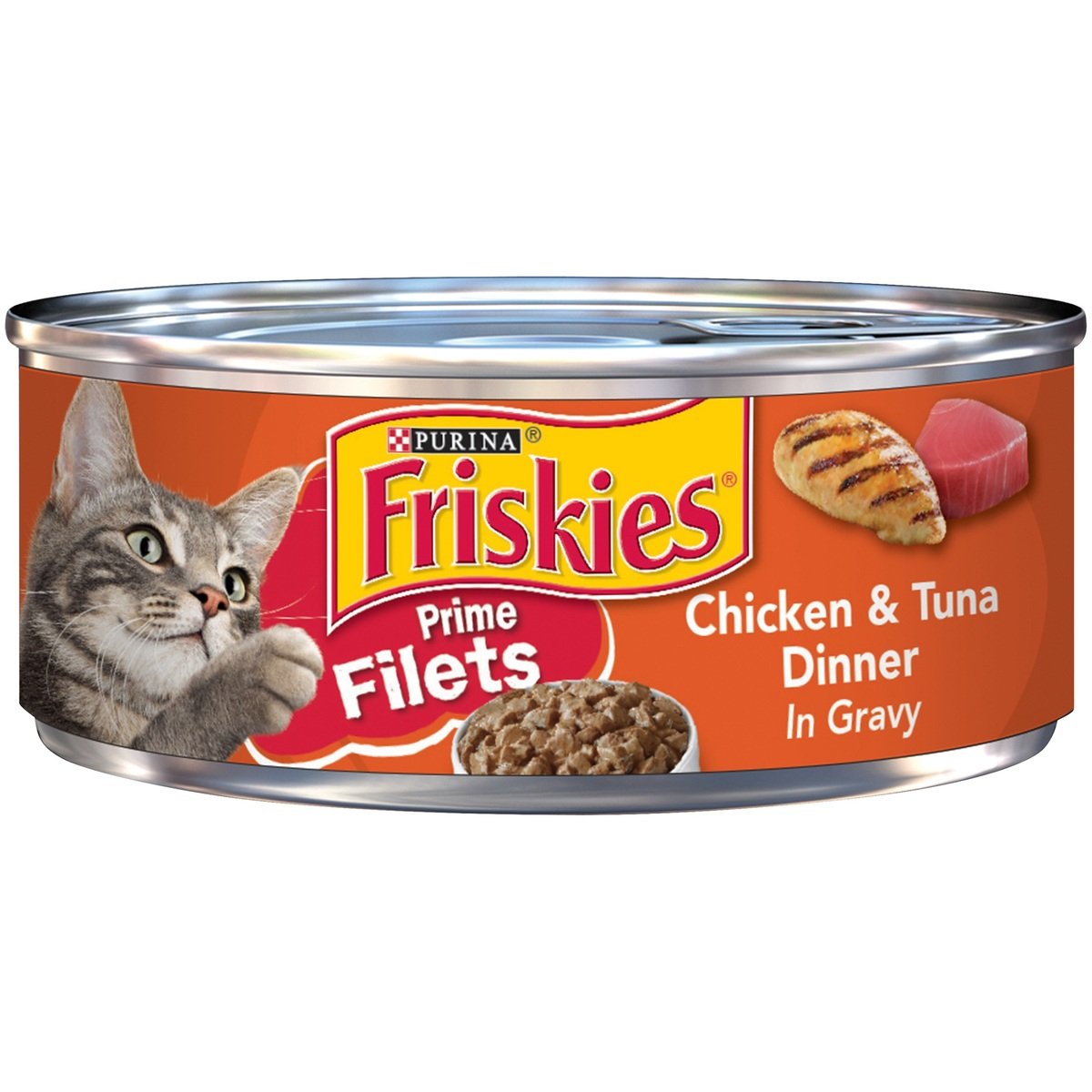 Friskies Prime Fillets Chicken & Tuna Dinner 156g