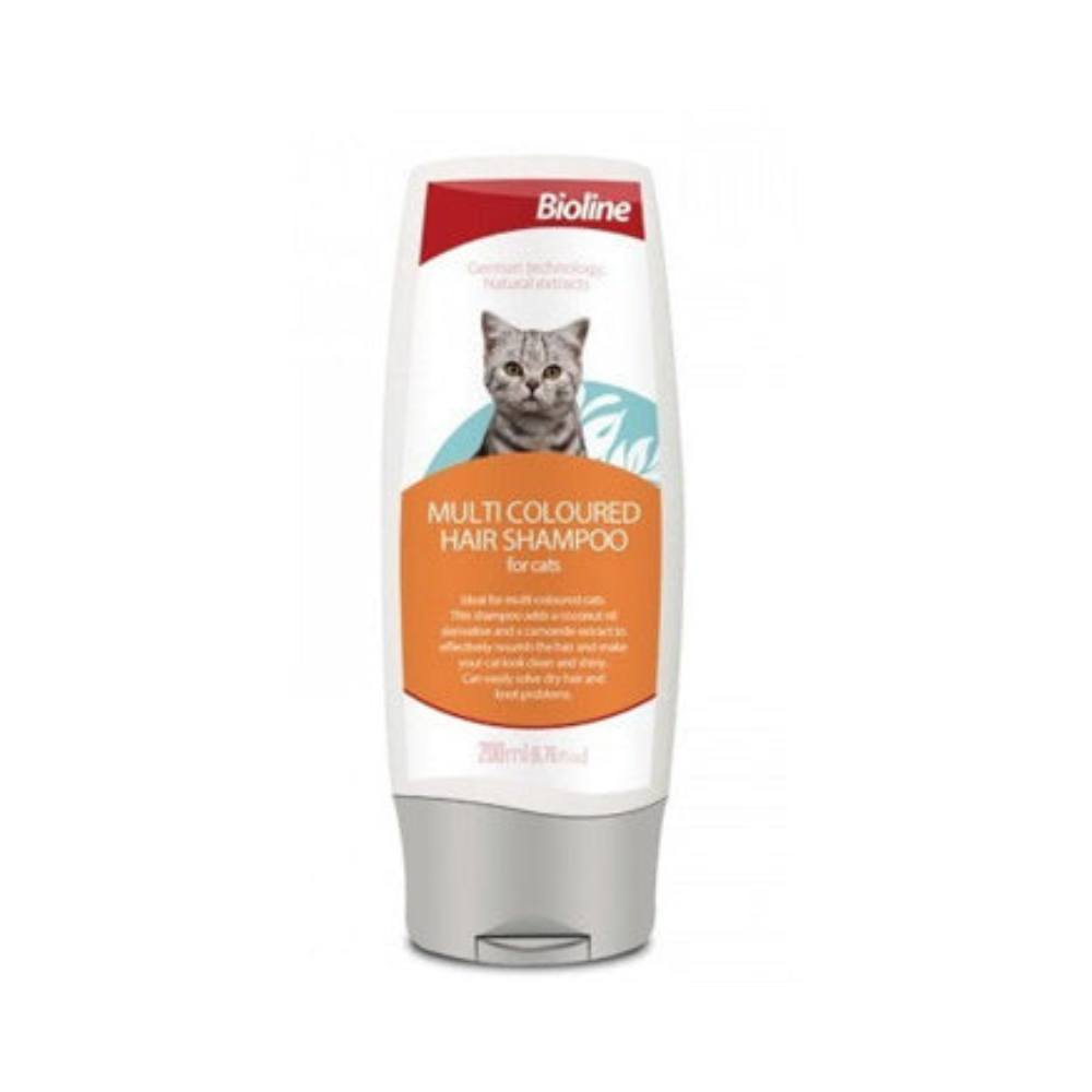 Bioline Cat Shampoo 200ml - Multi Coloured Hair