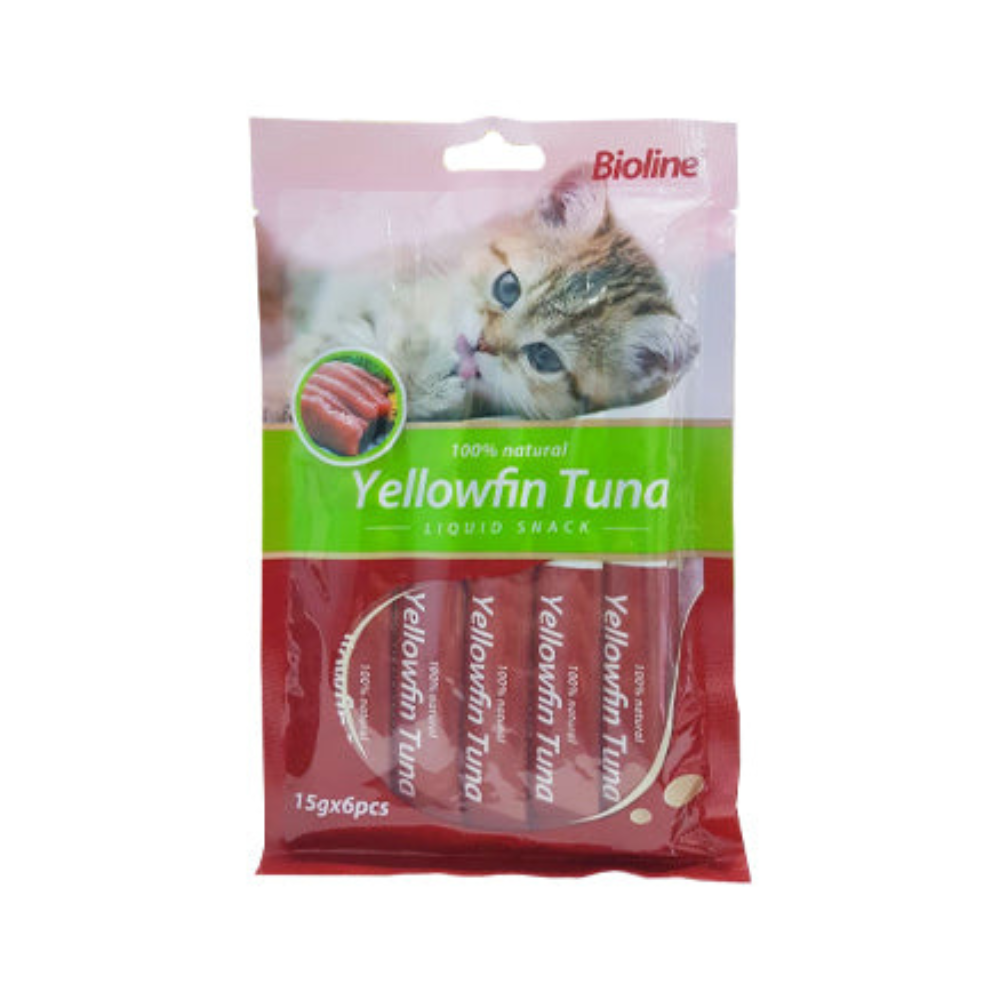 Bioline Cat Treats Yellowfin Tuna 15g x 6