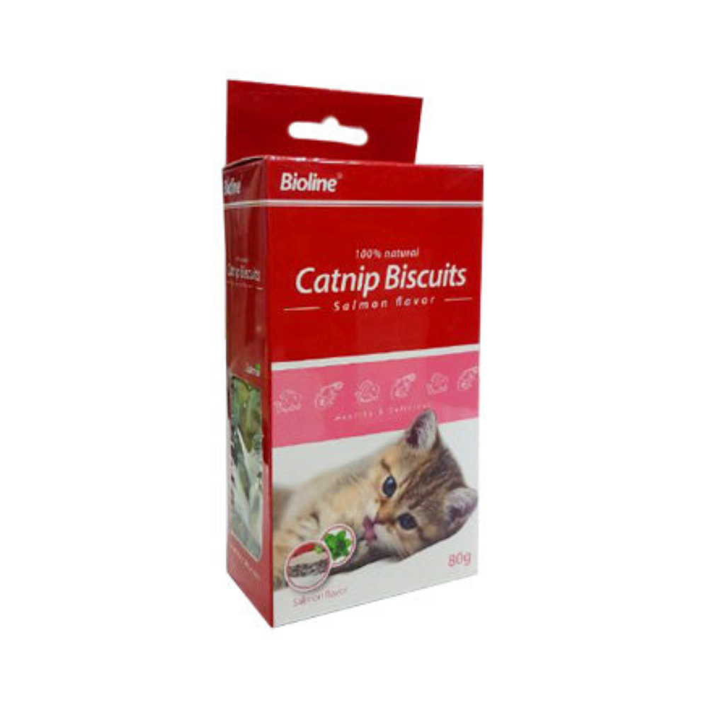 Bioline Catnip Biscuits Salmon Flavor 80g