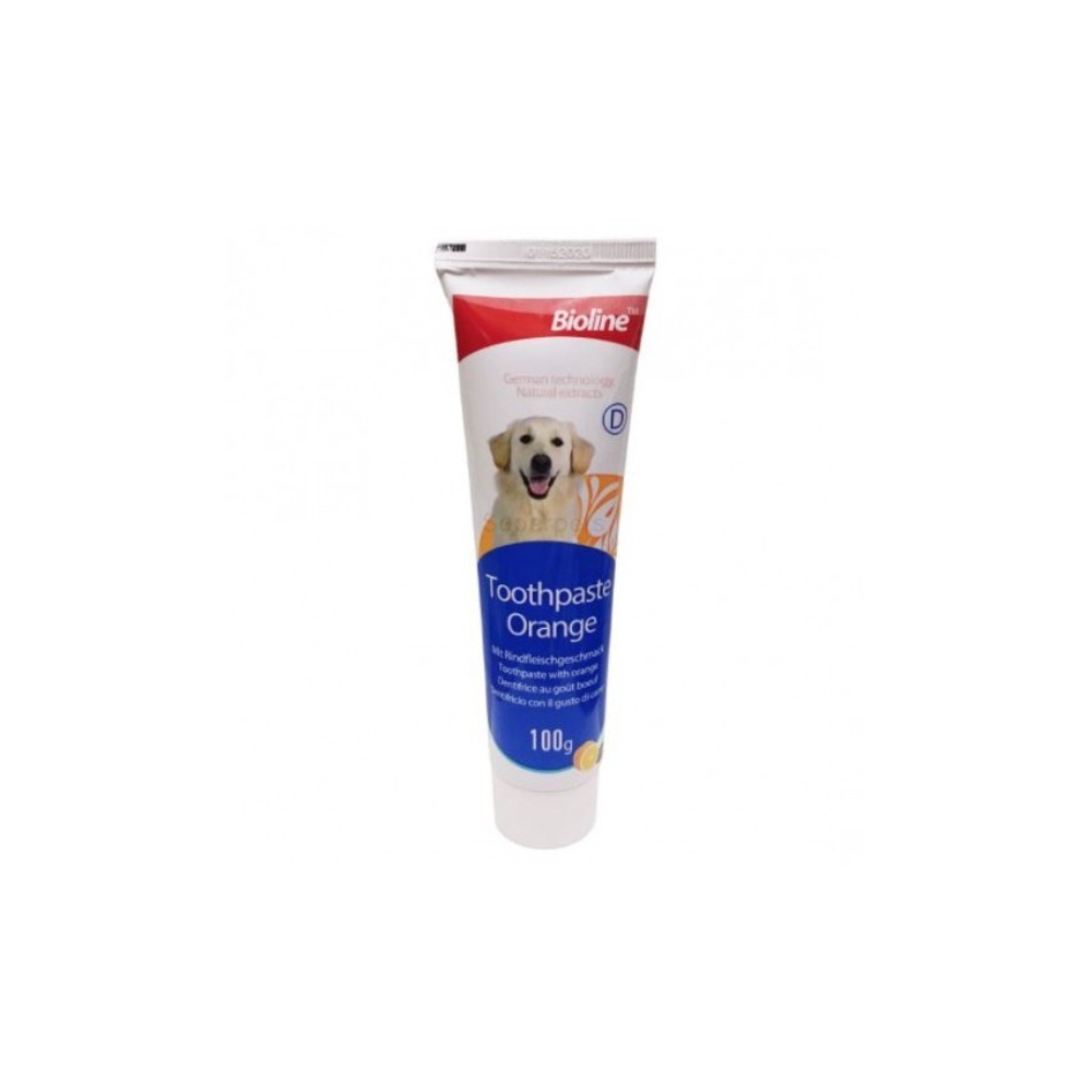 Bioline Tooth Paste for Dogs 100g - Orange