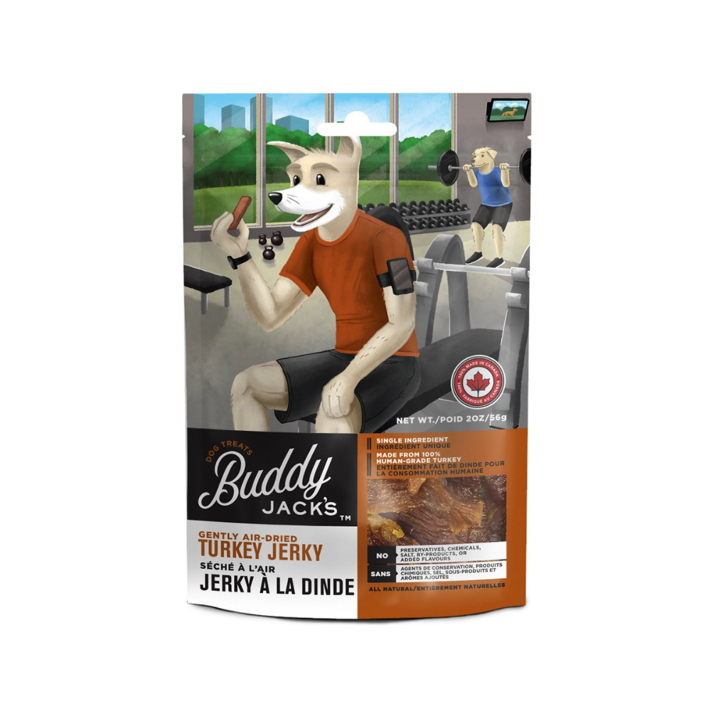 Buddy Jack’s Turkey Jerky Dog Treats 2oz / 56gm