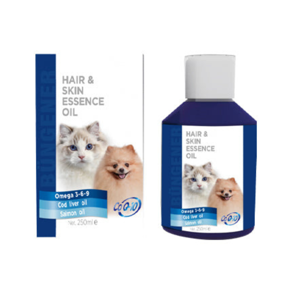 Bungener Hair & Skin Essence Oil For Cats & Dogs - 250ml (Fish Oil)