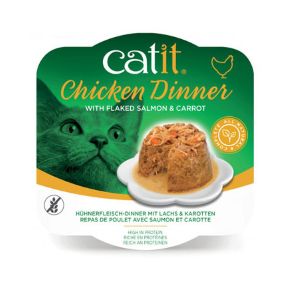 Catit Chicken Dinner, Salmon & Carrot 80 g