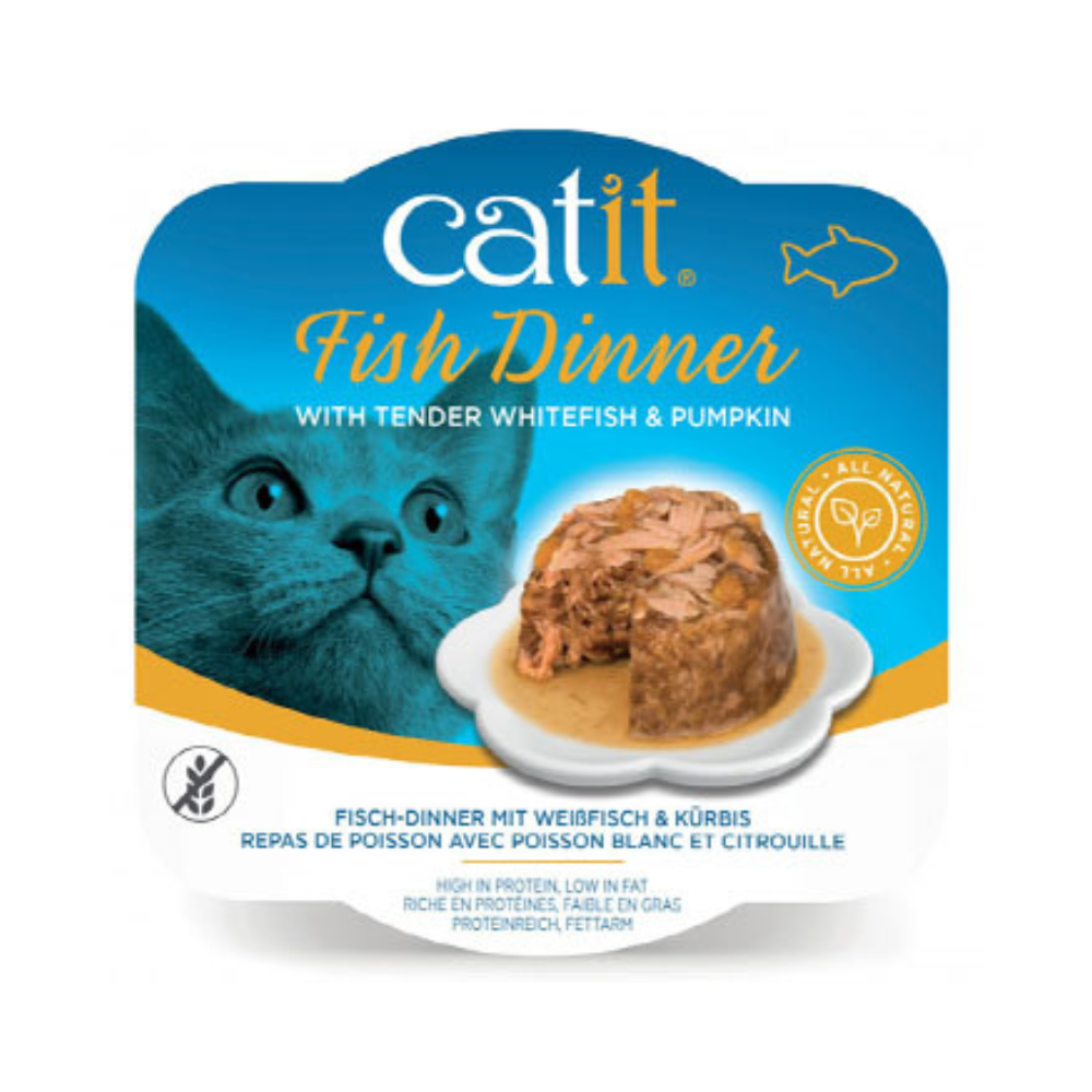 Catit Fish Dinner, Whitefish & Pumpkin 80 g