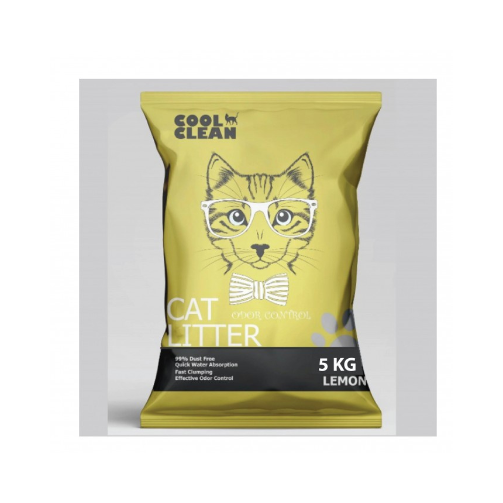 Cool Clean Clumping Cat Litter - Lemon 5kg