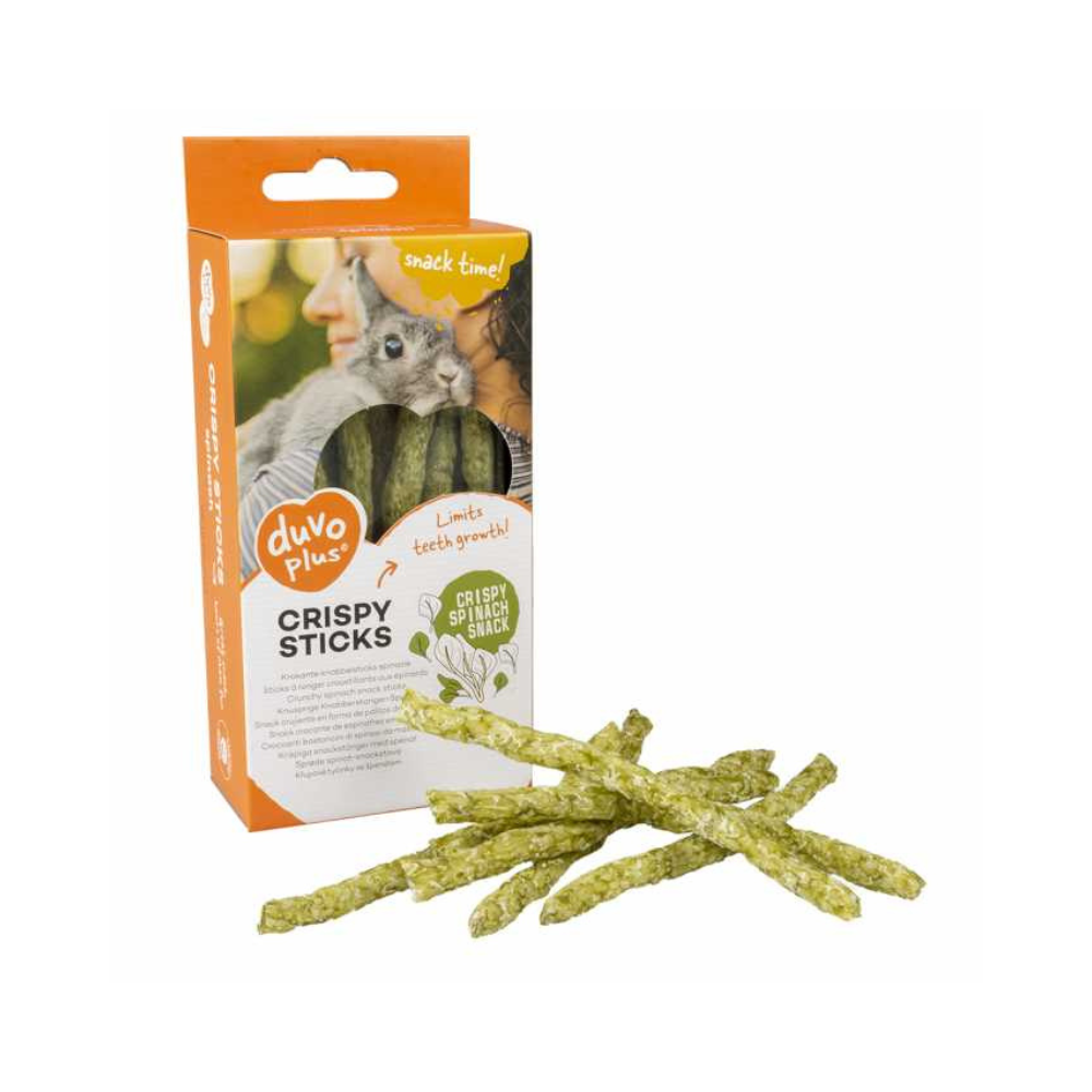 Duvo+ Crispy Chew Sticks Spinach Green 50g