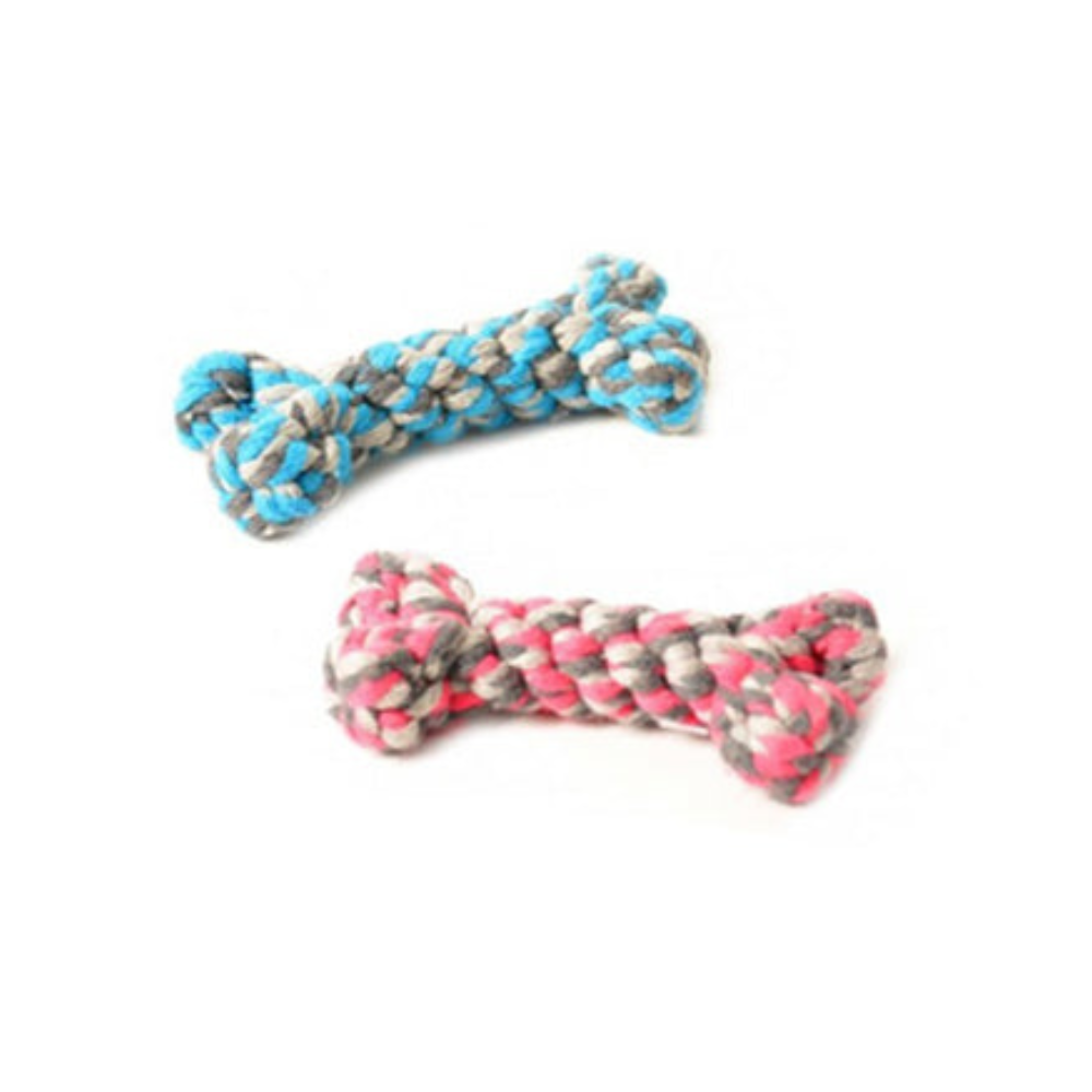 Duvo+  Knotted Cotton Bone - 8cm