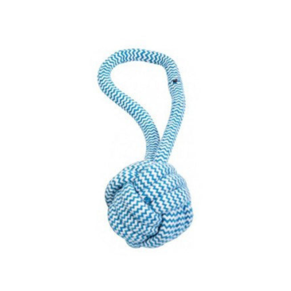 Duvo+  Scooby Rope Dummy Ball Blue