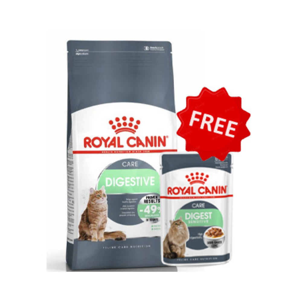 Feline Care Nutrition Digestive Care 2 KG + 1 FREE Digest Senstive Wet Food 85g