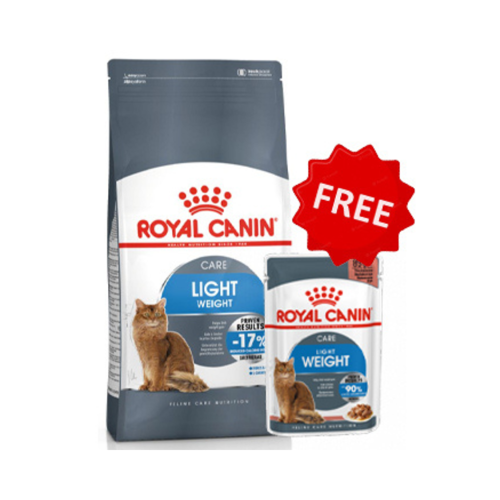 Feline Care Nutrition Light Weight Care 1.5 KG + 1 FREE Light Weight Wet Food 85g