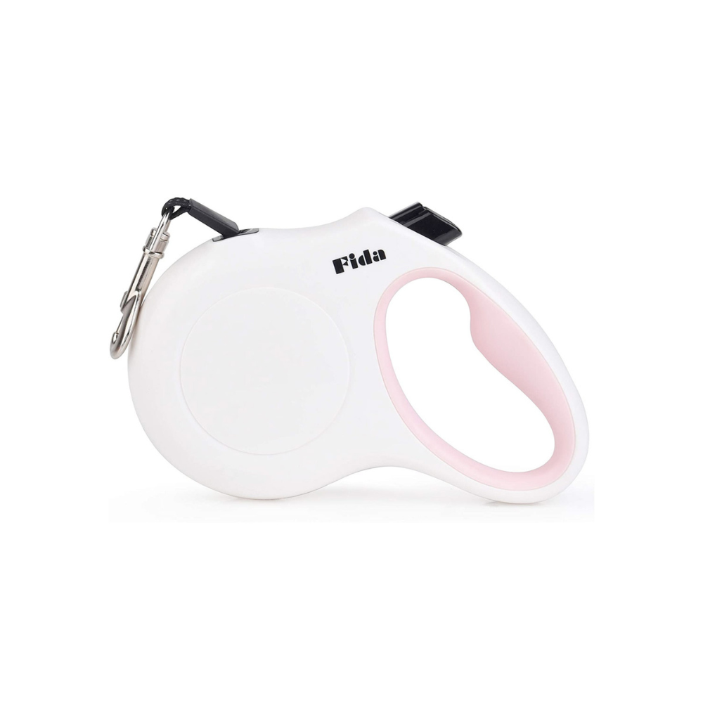 Fida Retractable Dog Leash (JFA Series)  - S (White)