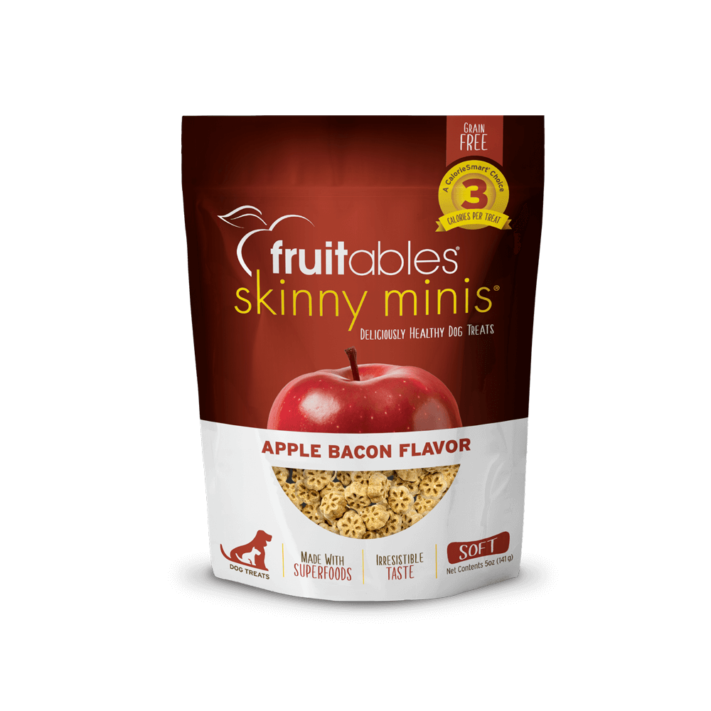 Fruitables Skinny Minis Dog Treats Crispy Bacon & Apple Flavor 198g