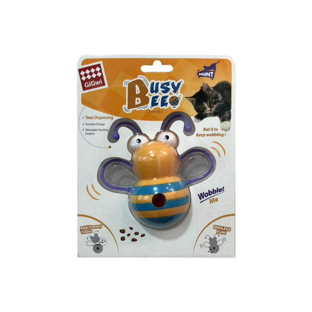 Gigwi Busy Bee Treat Dispenser Infused Catnip Oil