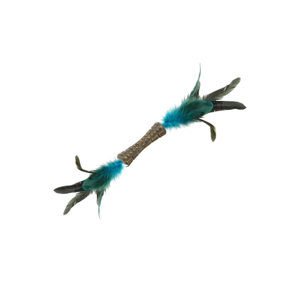 Gigwi Catnip Jhonny Stick with Double Side Natural Feather