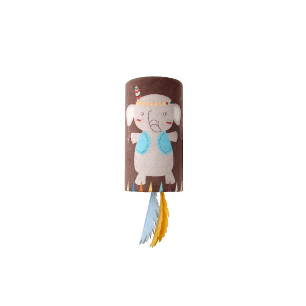 Gigwi Happy Indian Melody Tube Elephant with Feather & Sound Chip