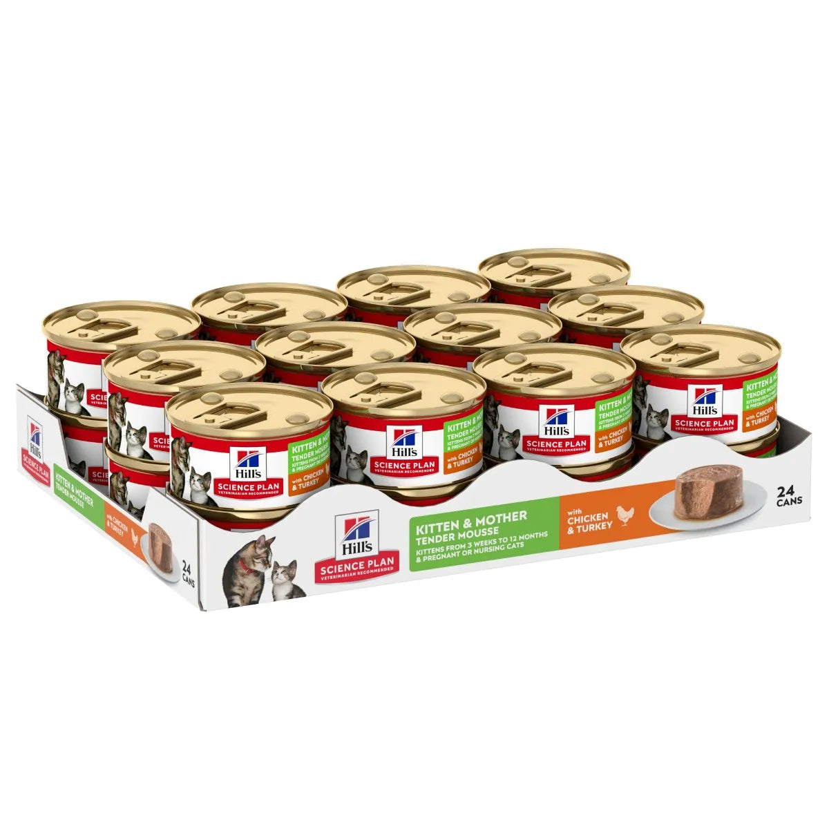 Hill’s Science Plan Kitten & Mother Mousse with Chicken & Turkey 24x85g