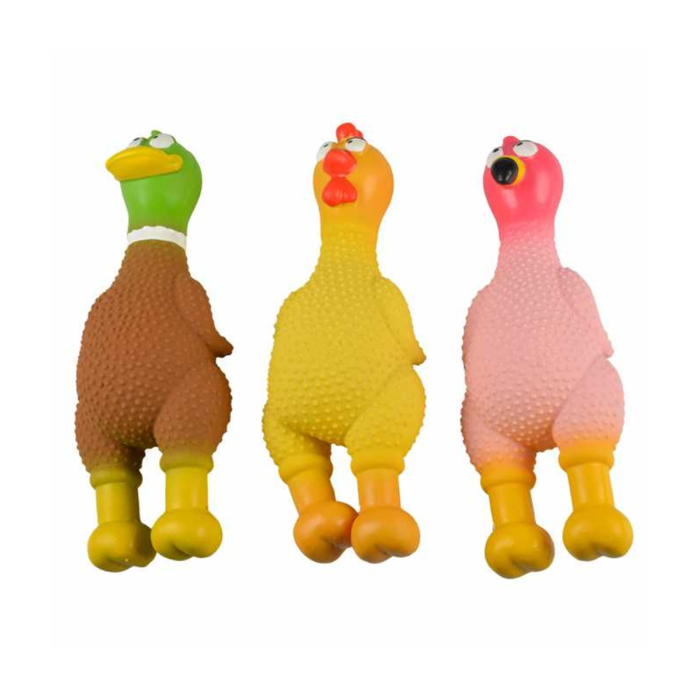 Duvo+ Latex Birdswith Goose Bumps Dog Toy 8x23x7cm Mixed Colors