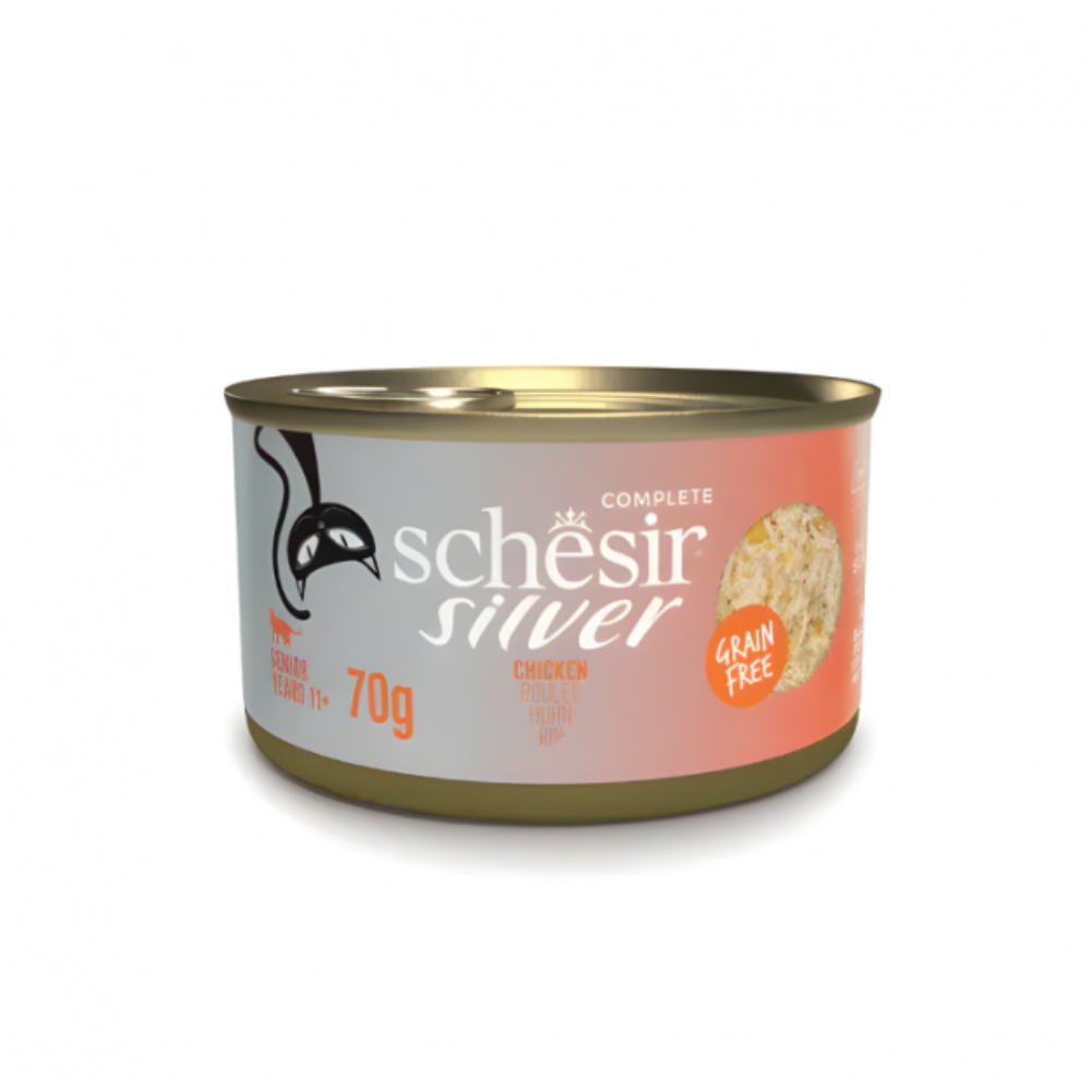 Schesir Silver Senior Cat Wholefood - Chicken 70g