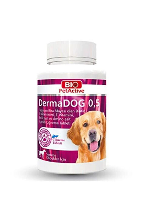 Bio PetActive Dermadog 0.5 Small Breed Garlic and Brewers Yeast Tablet 60 tabs