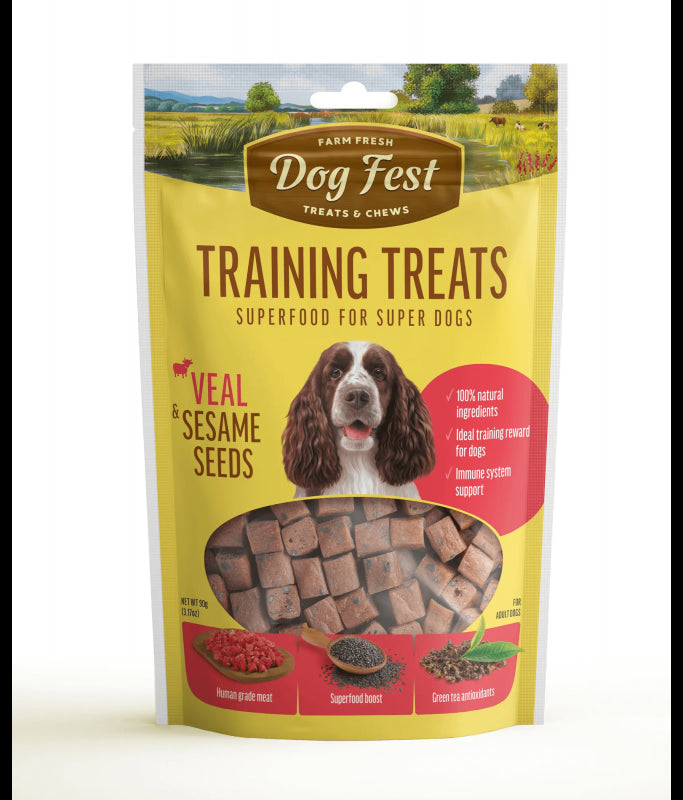Dog Fest Training Treats Veal & Sesame Seeds 90g