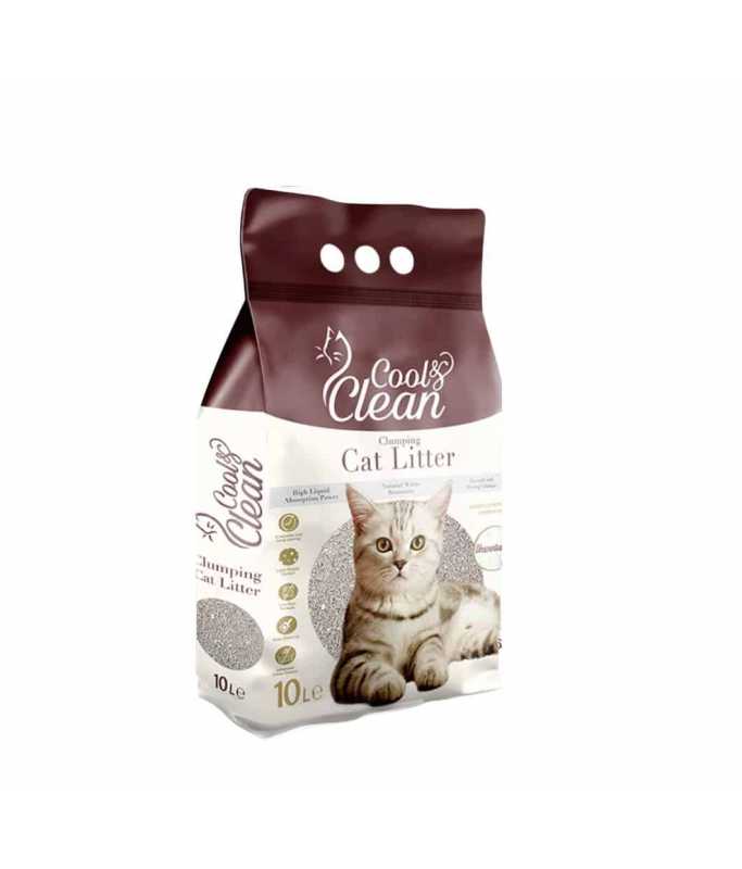 Patimax Cool & Clean Clumping Cat Litter 10L - Baby Powder