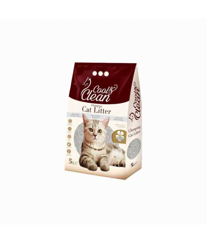 Patimax Cool & Clean Clumping Cat Litter 5L - Baby Powder