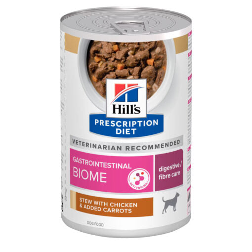 Hill’s Prescription Diet Gastrointestinal Biome Stew for Dogs with Chicken and added Carrots 354g