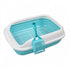 Pado Cat Litter Tray with Mesh Net - 49 x 36 x 17 cm - Blue