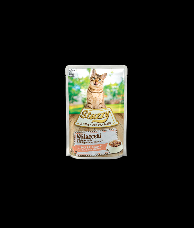 Stuzzy Cat Shreds With Salmon 85g