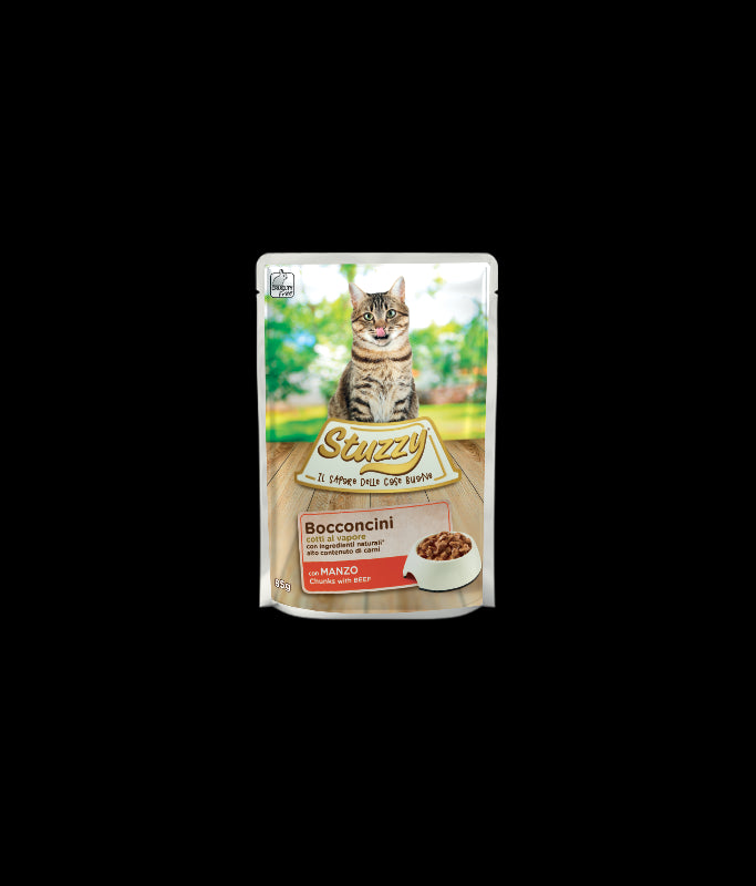 Stuzzy Cat Chunks With Beef 85g