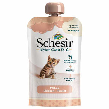 Schesir Kitten Pouch Cream 0-6 months - Chicken Wet Food 150g