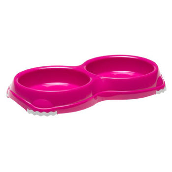 Moderna Double Smarty Bowl XSmall - Pink