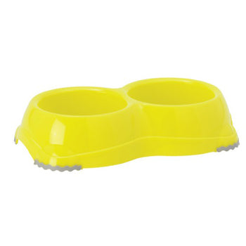 Moderna Double Smarty Bowl Small - Yellow
