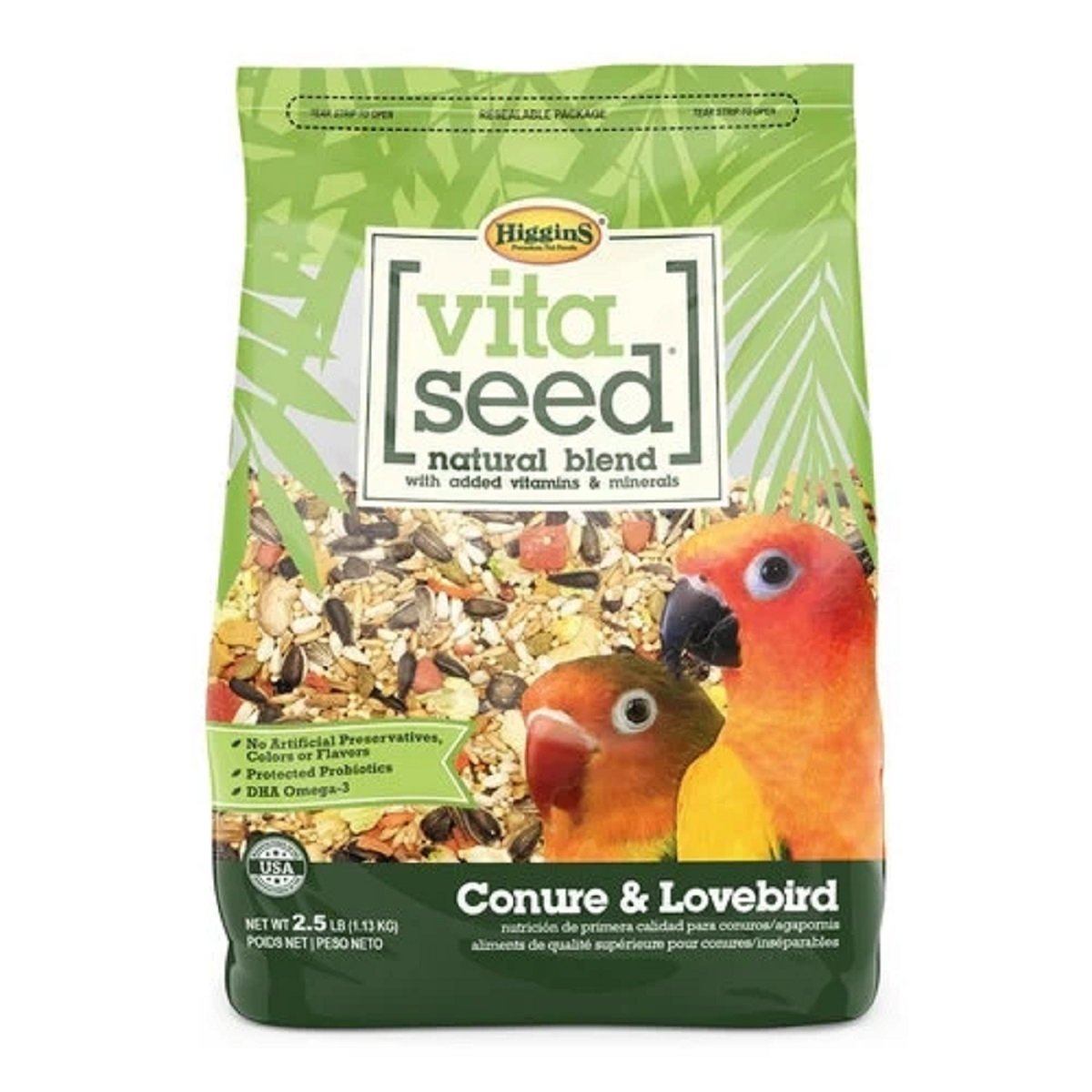 Higgins Vita Seed Conure & Lovebird 2.5Lbs