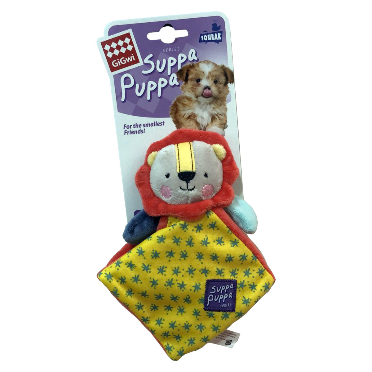 Gigwi Suppa Puppa Lion with Squeaker & Crinkle XS