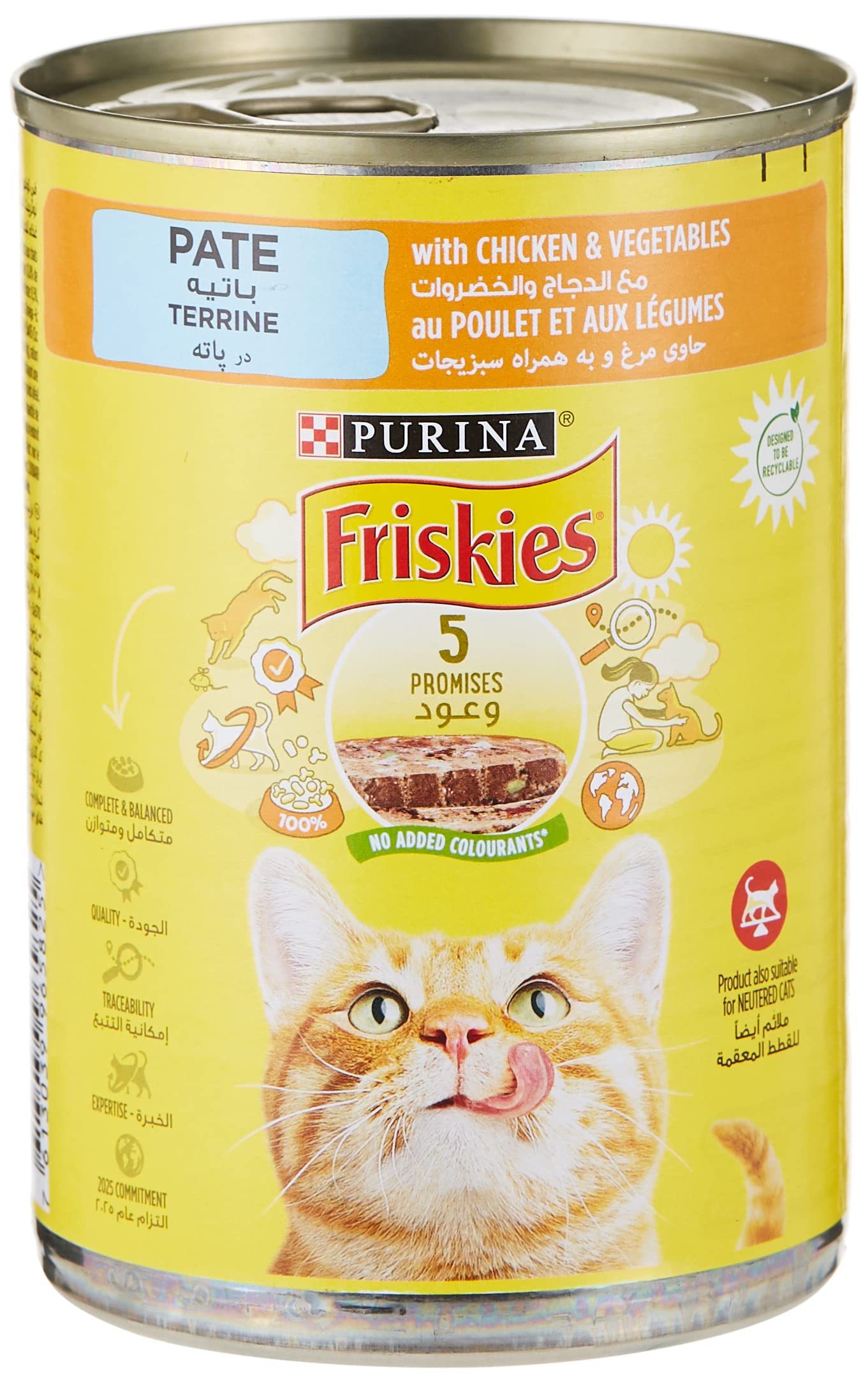 Friskies Cat Wet Food Chicken & Vegetable 400g