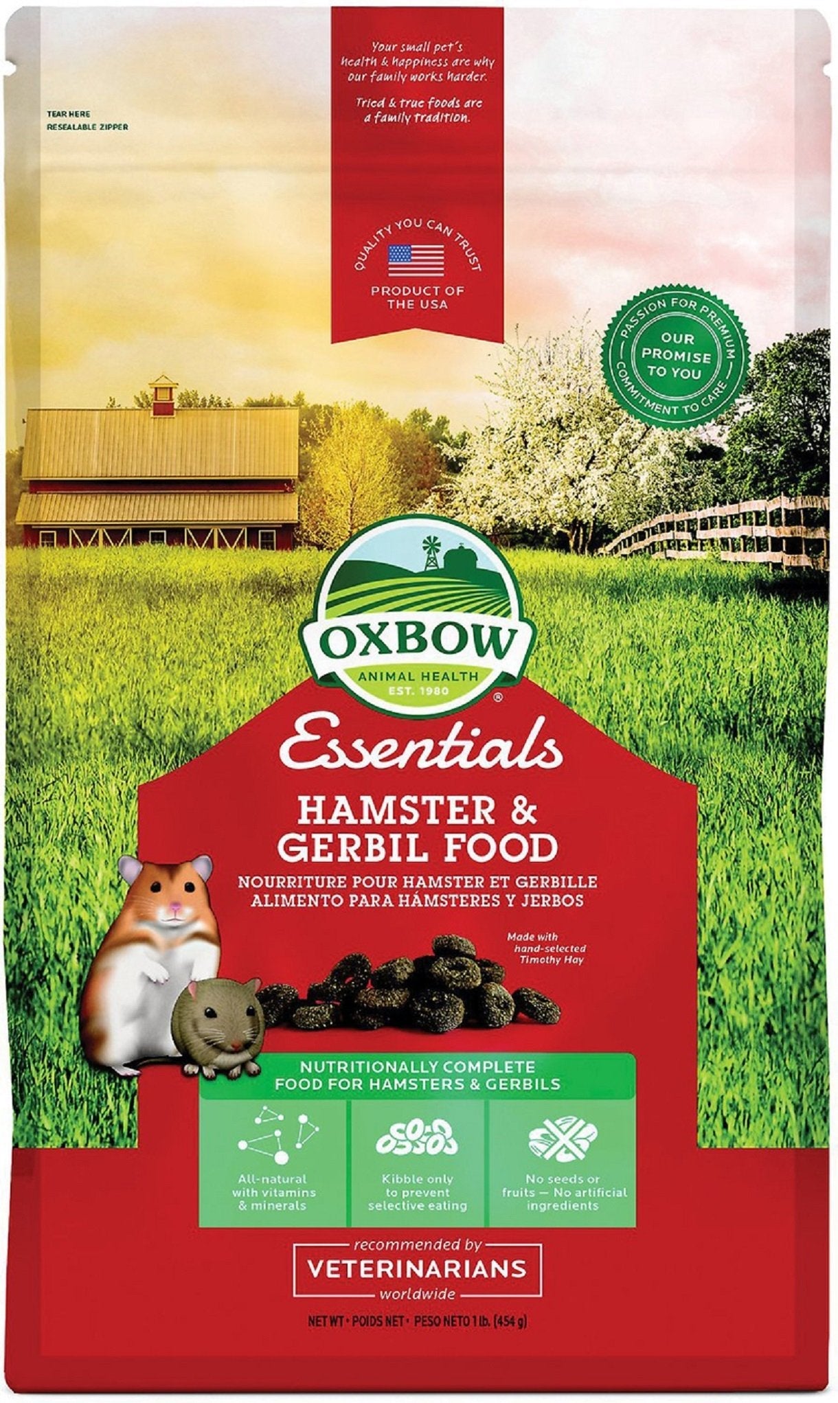 Oxbow Hamster & Gerbil 1 lb