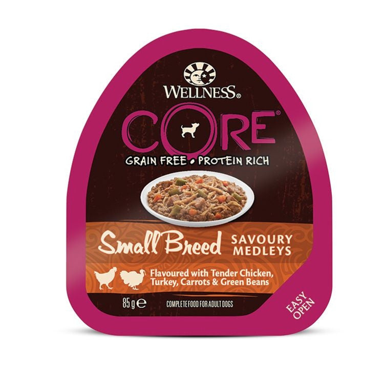 Wellness Core Savory Medleys Small Breeds Wet Dog Food, 85g