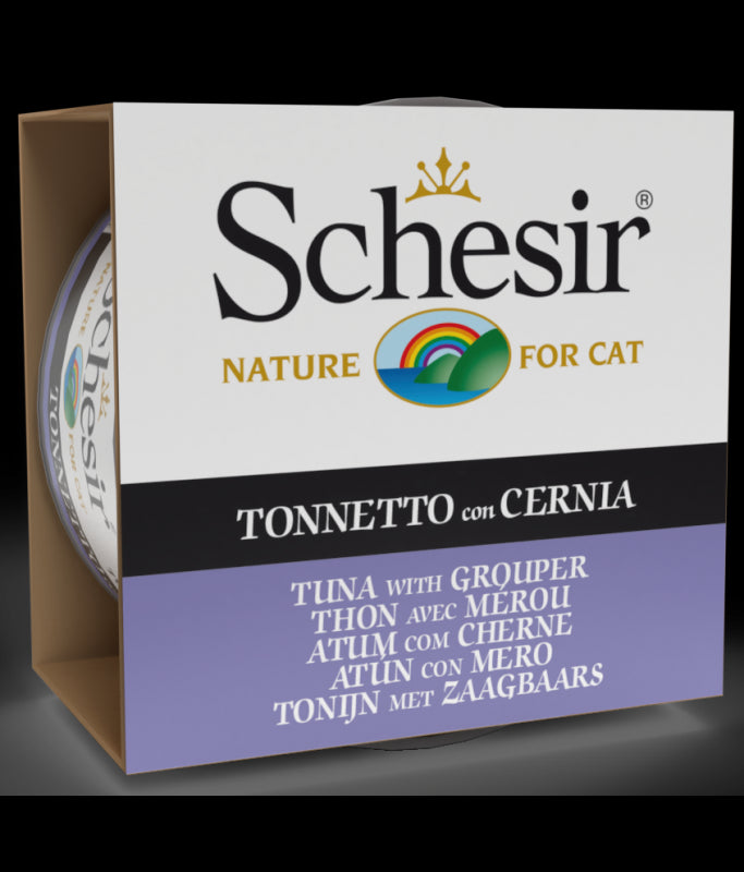Schesir Cat Can Tuna With Grouper 85g