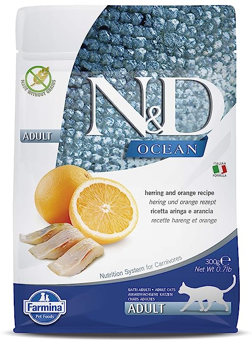 [IMPERFECT] Farmina N&D Ocean Herring & Orange Adult Cat 300g