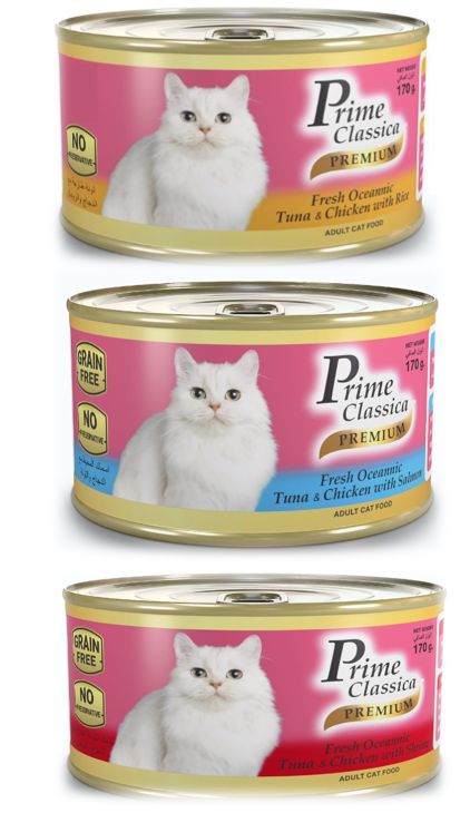 Prime Classica Tuna & Chicken with Salmon 170g