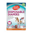 Simple Solution Disposable Dog Diapers, Large, Pack of 12