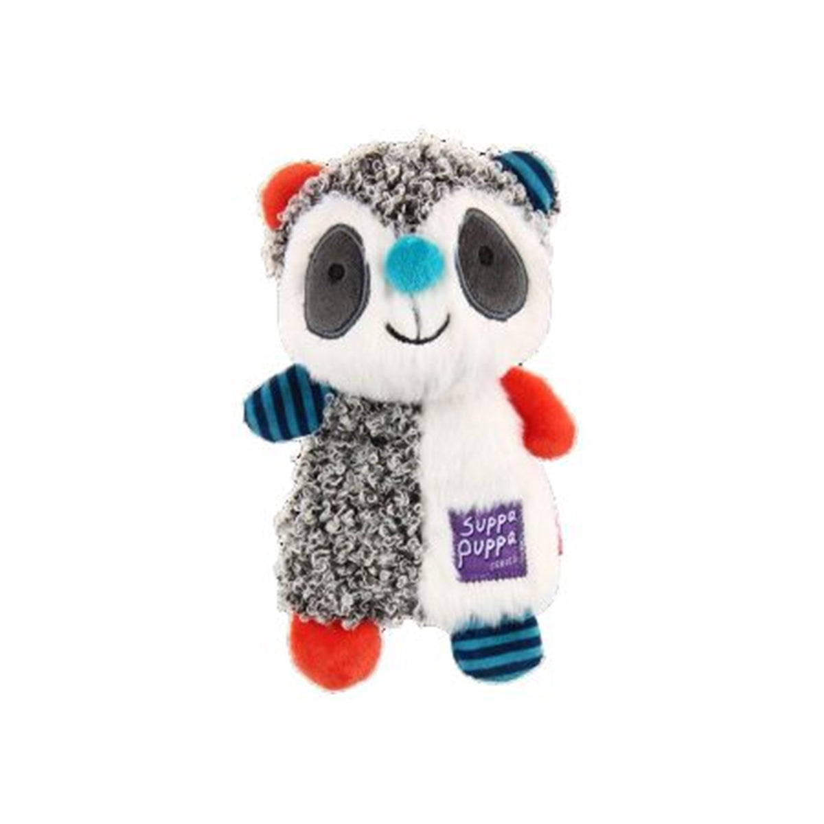Gigwi Suppa Puppa Racoon Squeaker with Crincle inside